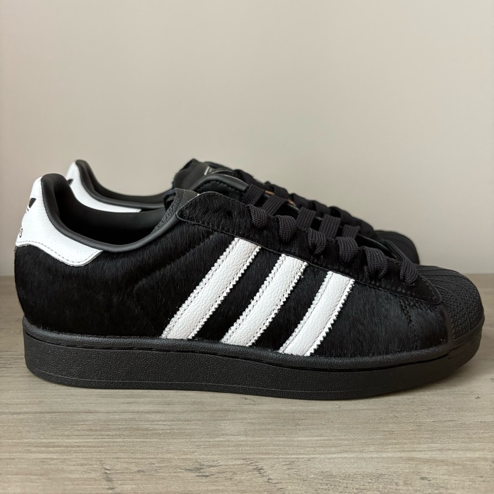 Adidas Superstar 2 “Black Pony Hair” White Cloud Women’s (JH9475) Size 8 Shoes